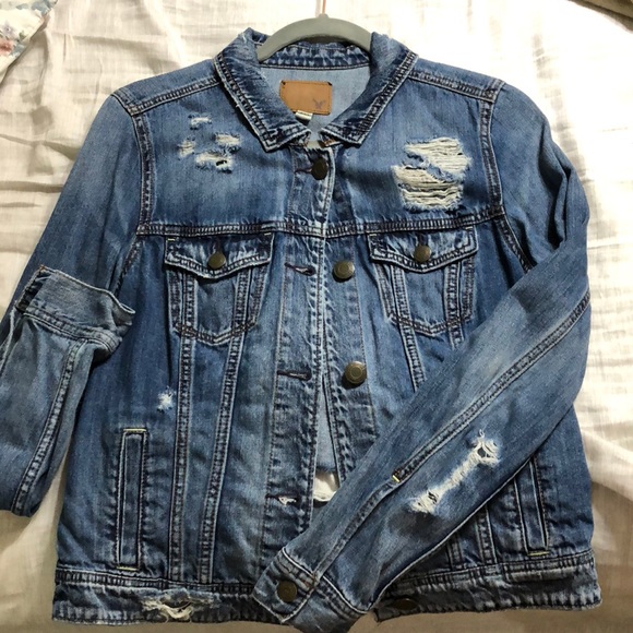 american eagle blue jean jacket
